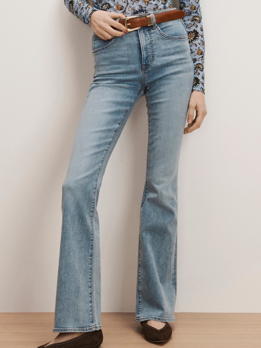 Veronica Beard Beverly High Rise Skinny Flare Riviera Breeze Size 28 With Tags